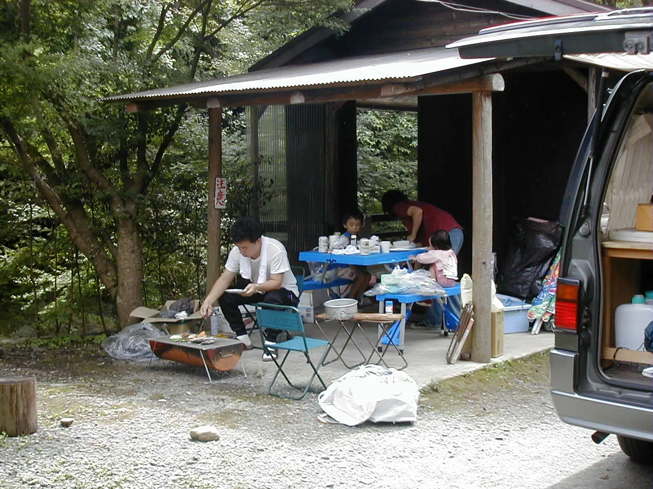 山賊村　バーベキュー