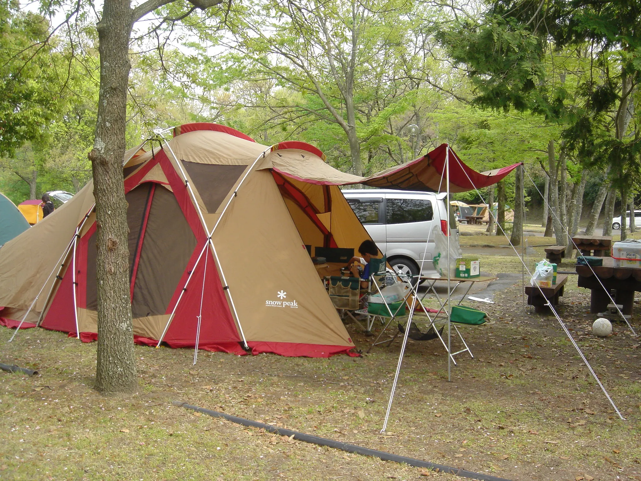 城ヶ原オートキャンプ場　リビングシェル