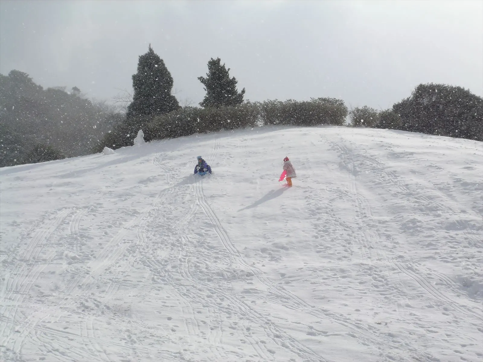基山　雪遊び
