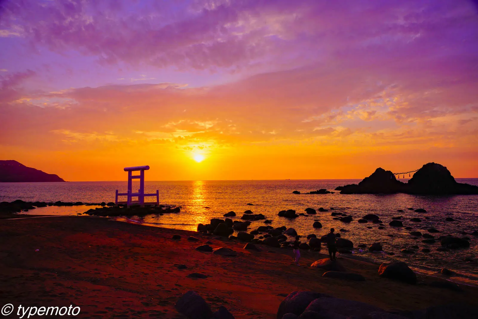 桜井二見ヶ浦　夕焼け